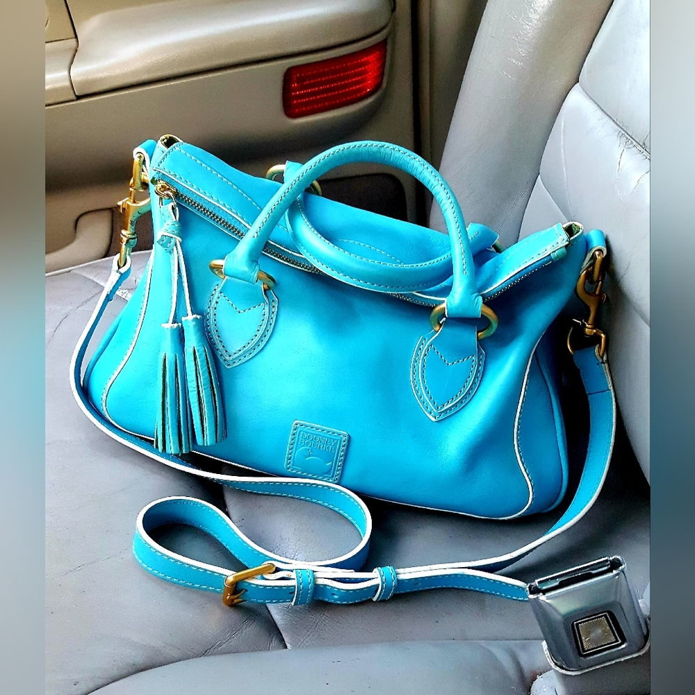 Dooney and Bourke Savannah Satchel in Turquoise